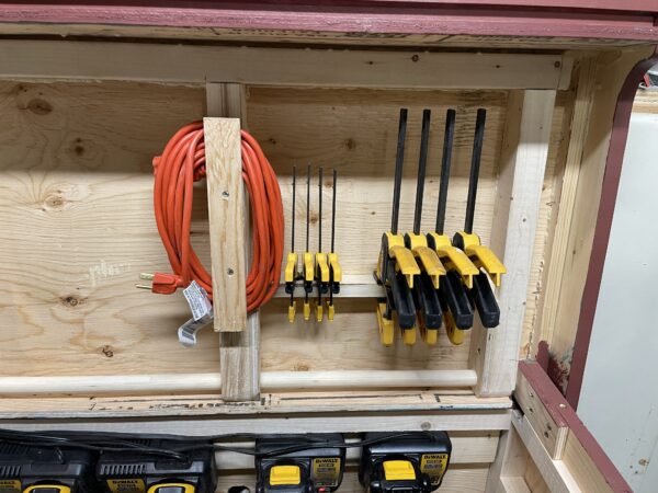 Job site toolbox cover inside