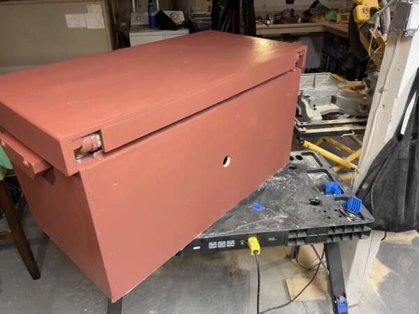 Back of the job site tool box